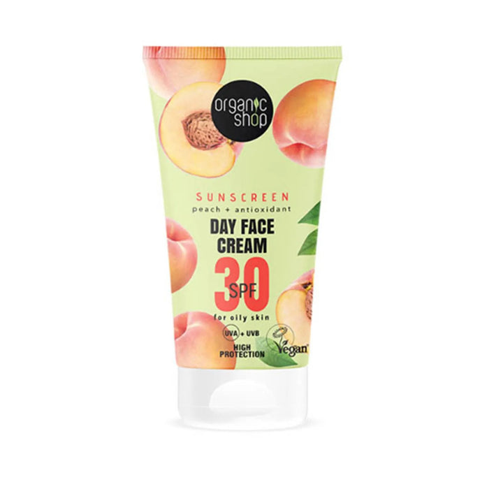 ORGANIC SHOP Peach Gesichtscreme Tagespflege SPF 30 50ml