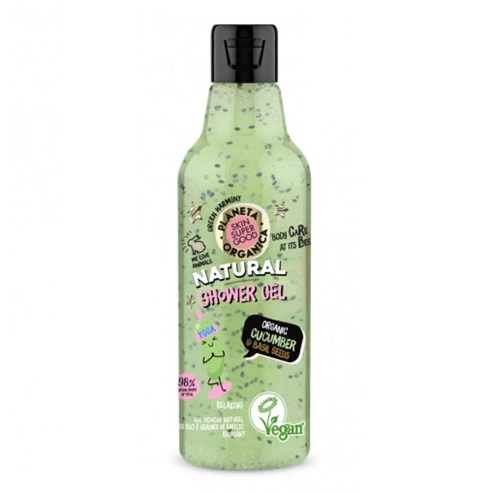 Natura Siberica Skin Super Good Duschgel Gurke Basilikumsamen 250 ml