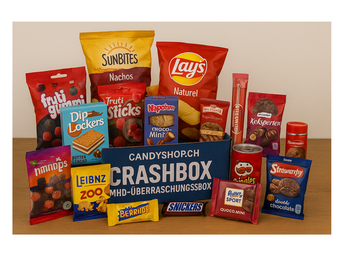 Candyshop.ch Crash Überraschungs Box MHD 175g Süsswarenmix