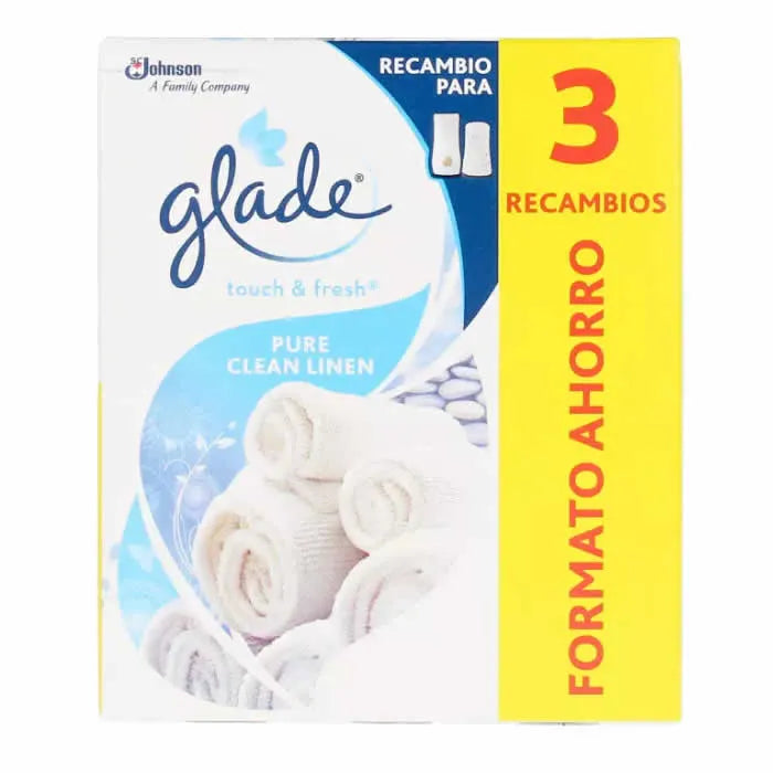Glade Touch And Fresh Pure Clean Linen Nachfüllpack 3er