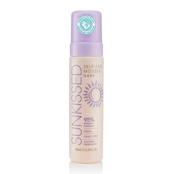 SUNKISSED Self-Tan Mousse Dark Coconut 200ml Flasche