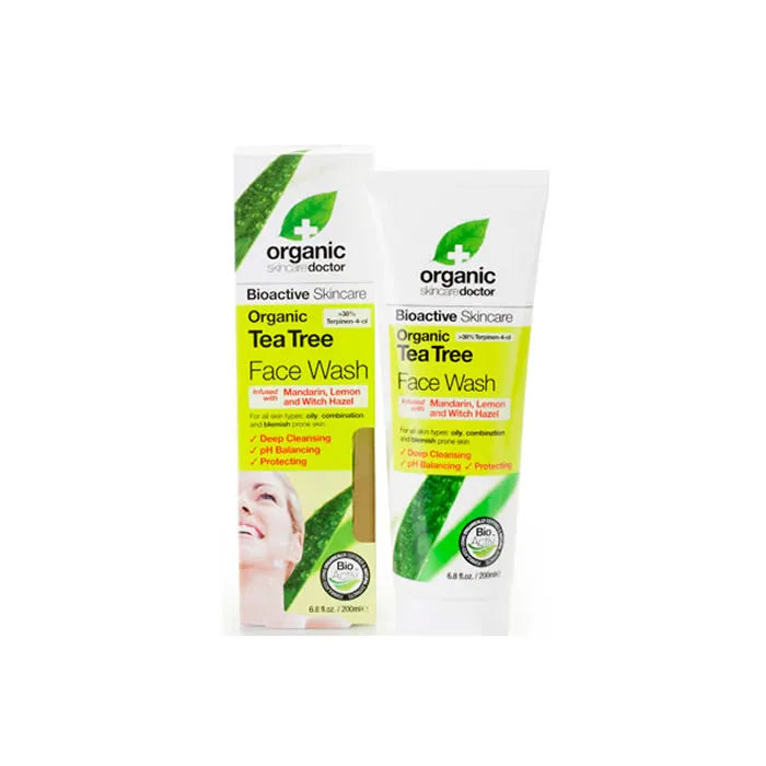 Dr Organic Tea Tree Gesichtswasser 200 ml