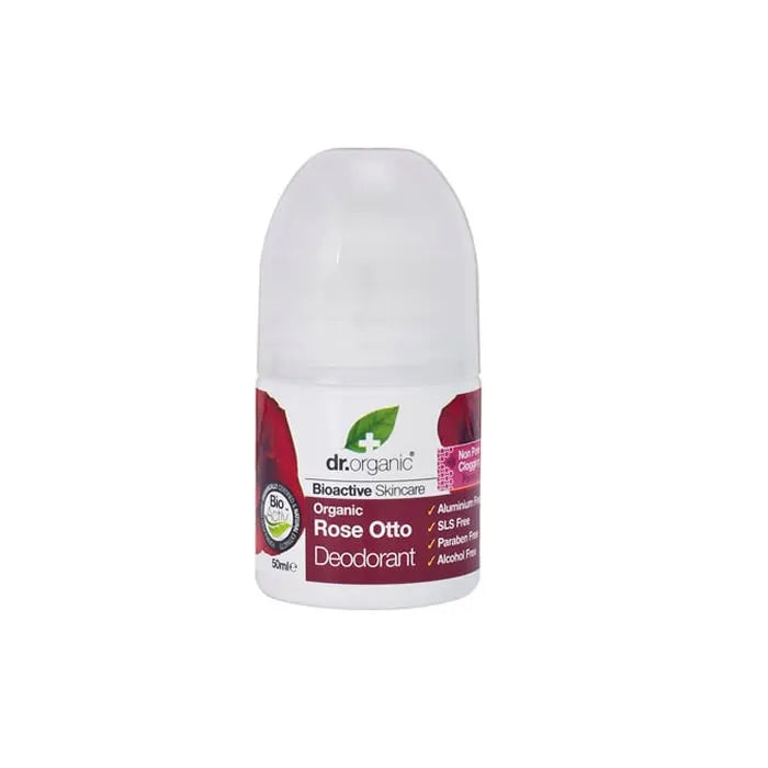 DR. ORGANIC Rose Otto Deodorant Roll On 50ml