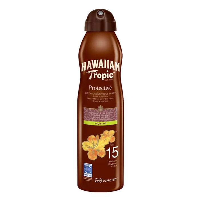 Hawaiian Tropic Dry Argan Oil SPF15 177ml Sonnenschutzöl