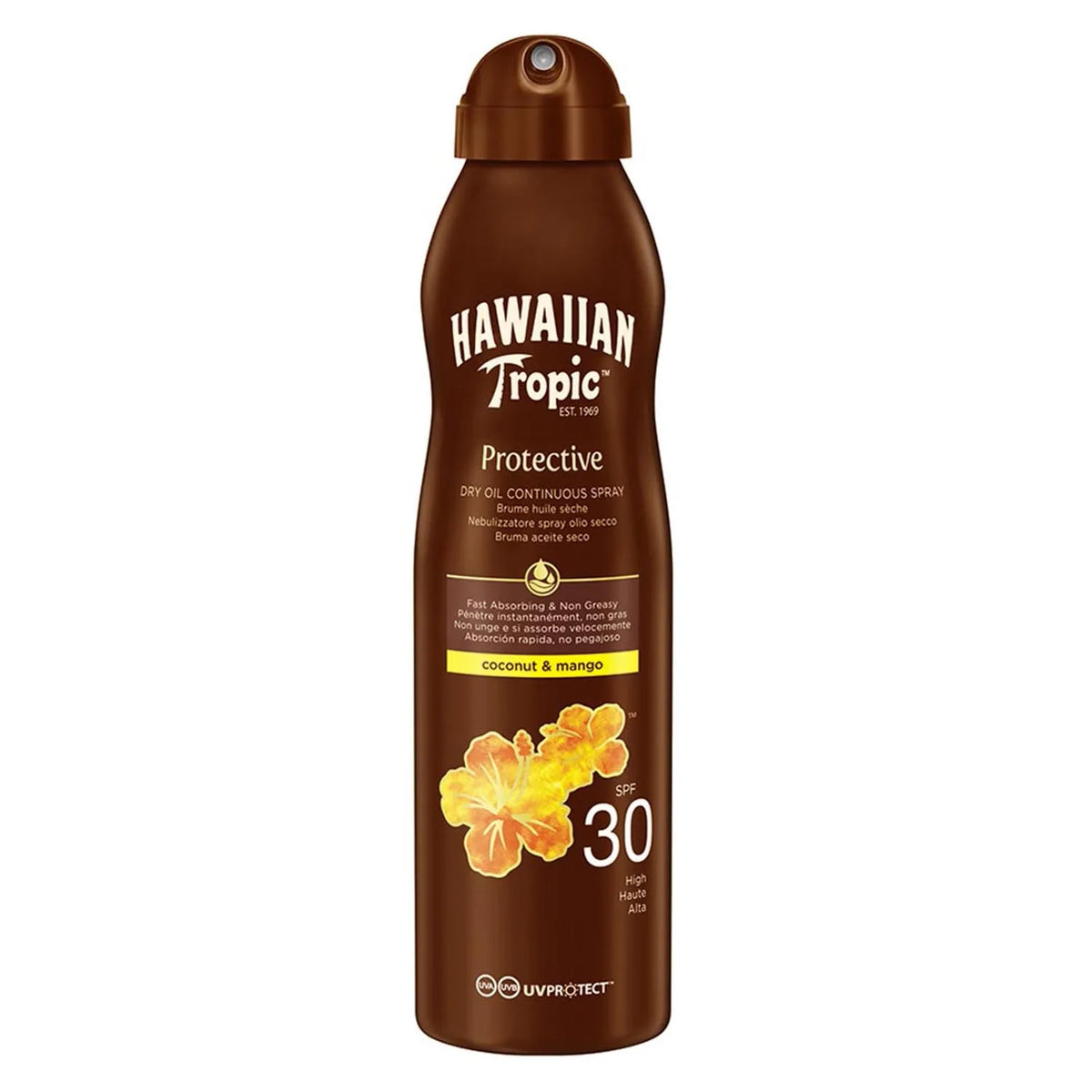 Hawaiian Tropic Coconut y Mango Ölspray SPF 30 180ml