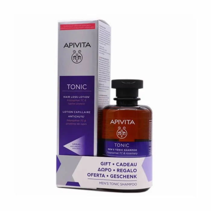 APIVITA Haarpflege Set gegen Haarausfall mit Lotion und Shampoo