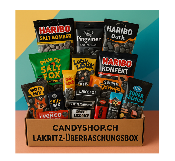 Candyshop.ch Lakritz Monatsbox 175g EU Auswahl