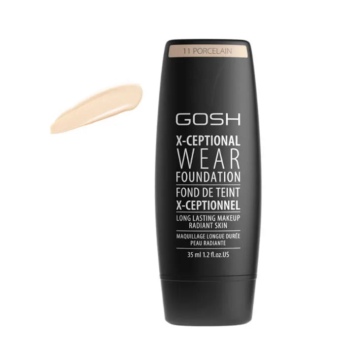 GOSH X-Ceptional Wear Foundation Long Lasting Makeup 11 Porcelain 35ml