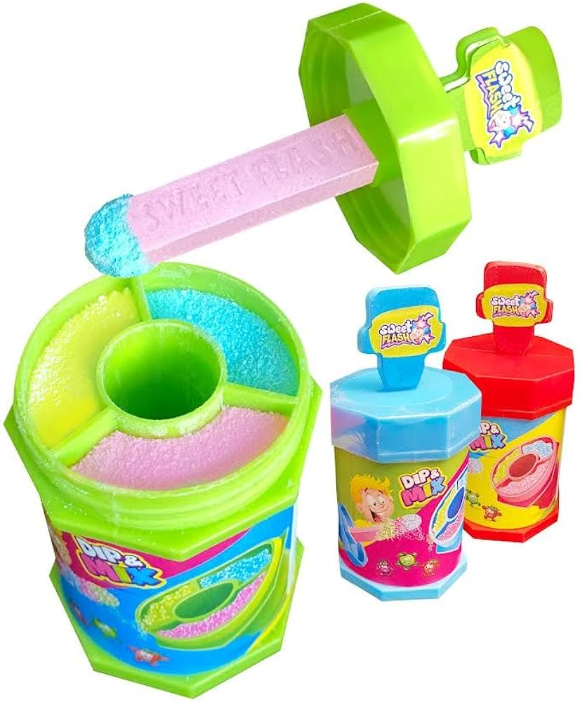 Sweet Flash saure Lollipop mit Pulver zum Dippen 35g – Detailansicht