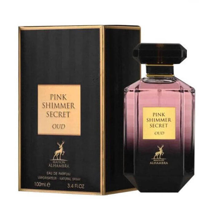 Maison Alhambra Pink Shimmer Secret Oud Eau de Parfum 100 ml Flakon