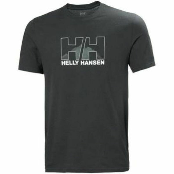Kurzärmliges Sport T-Shirt NORD GRAPHIC Helly Hansen 62978 981 Grau
