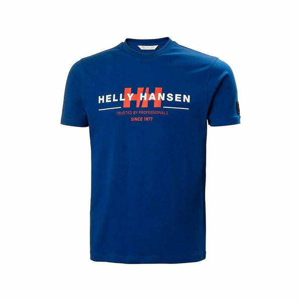 Kurzärmliges Sport T-Shirt NORD GRAPHIC Helly Hansen 53763 607  Blau Rosa