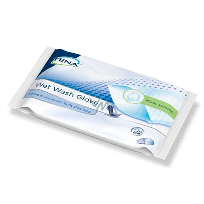 TENA Wet Wash Glove feuchter Waschhandschuh 8 Stück