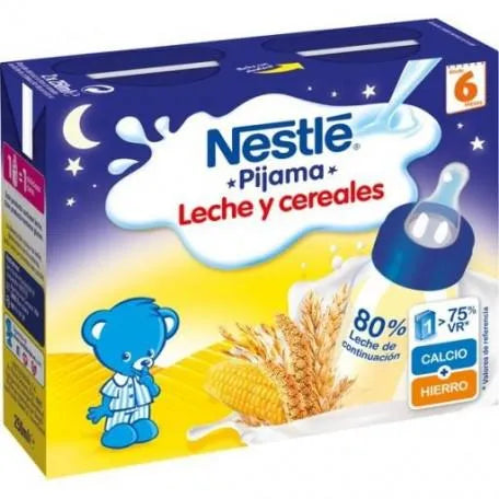 Nestlé Papillas De Leche 8 Cerealien 2x250ml Flaschen