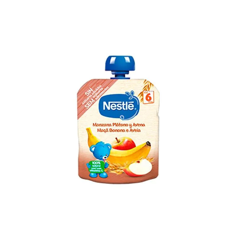 NESTLE Bolsita Apfel Banane Hafer Babynahrung 90g Beutel