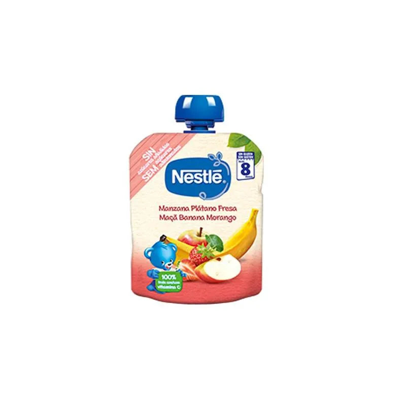 NESTLE Bolsita Fruchtmus Apfel Banane Erdbeere 90g