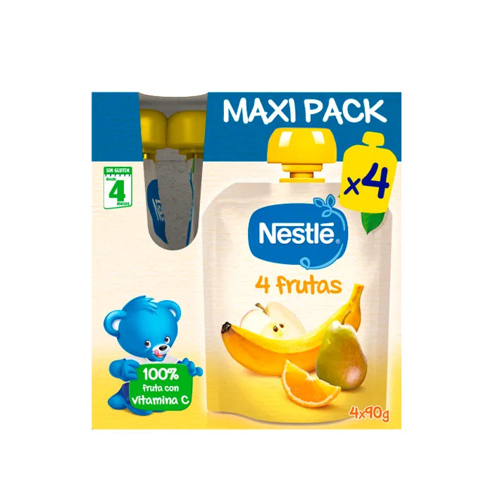 NESTLE Fruchtsnack 4er Pack 4x90g Packungsansicht