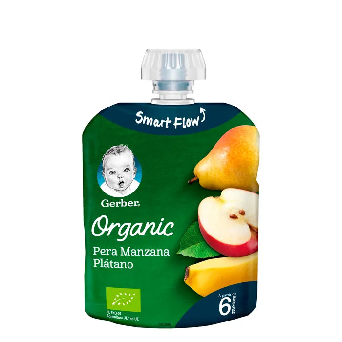 Gerber Organic Birne Apfel und Banane 90g