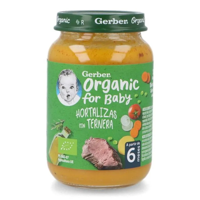 Gerber Organic Gemüse Kalbfleisch Babybrei 190g