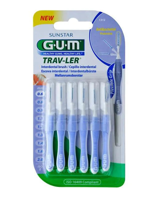 GUM Interdentalbürste 0,6 mm 6 Stück