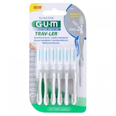 GUM 1618 Konische Interdentalbürsten 2mm 6 Stück