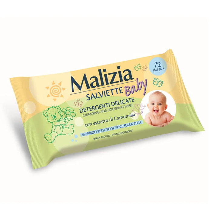 Malizia Baby Camomilla Reinigungstücher 72 Stück