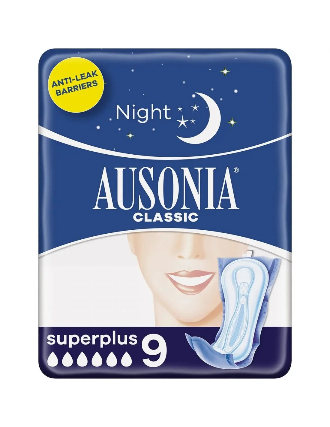 Ausonia Azul Noche Superplus Damenbinden Verpackung