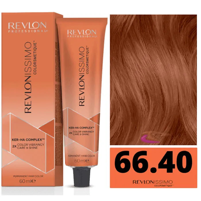 REVLON Revlonissimo Colorsmetique Haarfarbe Dark Blonde Intense Copper 60 ml