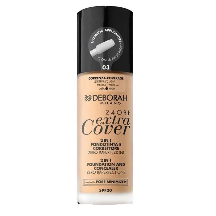 Deborah Milano 24 Ore Extra Cover 2 En 1 SPF20 03 30ml