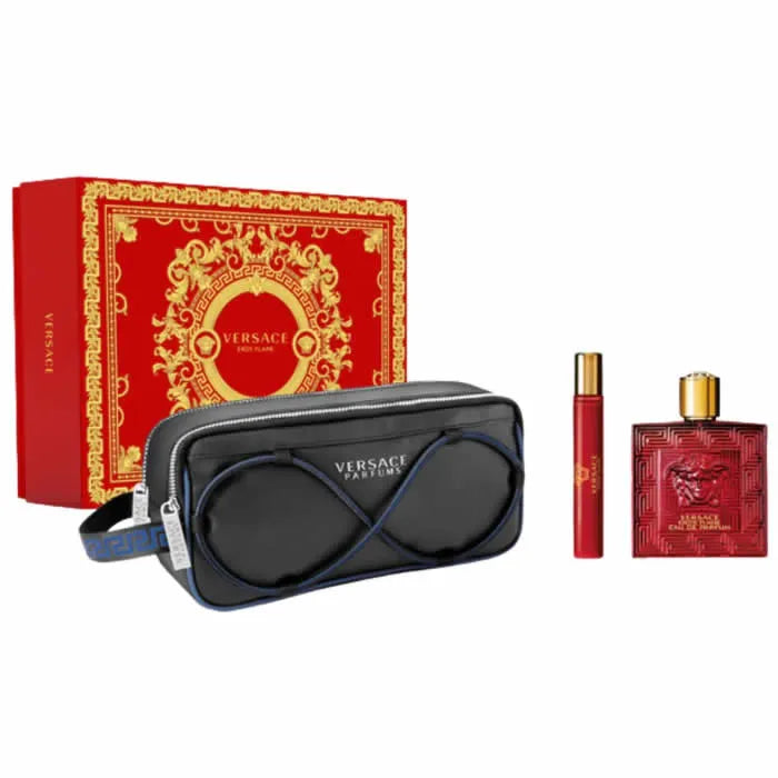 Versace Eros Flame Eau de Parfum Spray 100ml Set 3 Artikel