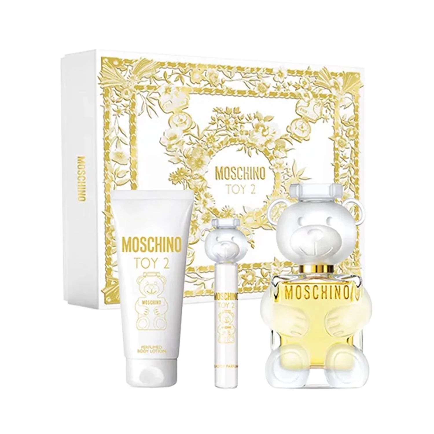 Moschino Toy 2 Eau De Parfum 100ml Spray Locion Corporal Perfumada 100ml Miniatura Eau De Parfum 10mlvaporizador
