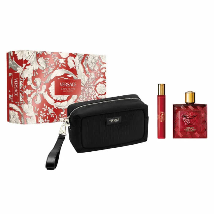 Versace Eros Flame Eau de Parfum Spray 100ml Set 3 Artikel