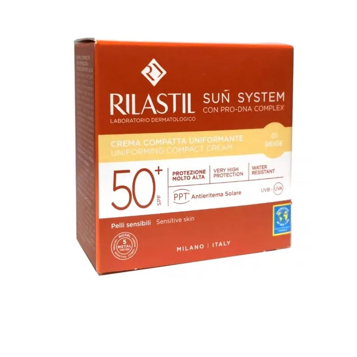 Rilastil Sun System Compact Cream SPF50+ 10g Beige Verpackung
