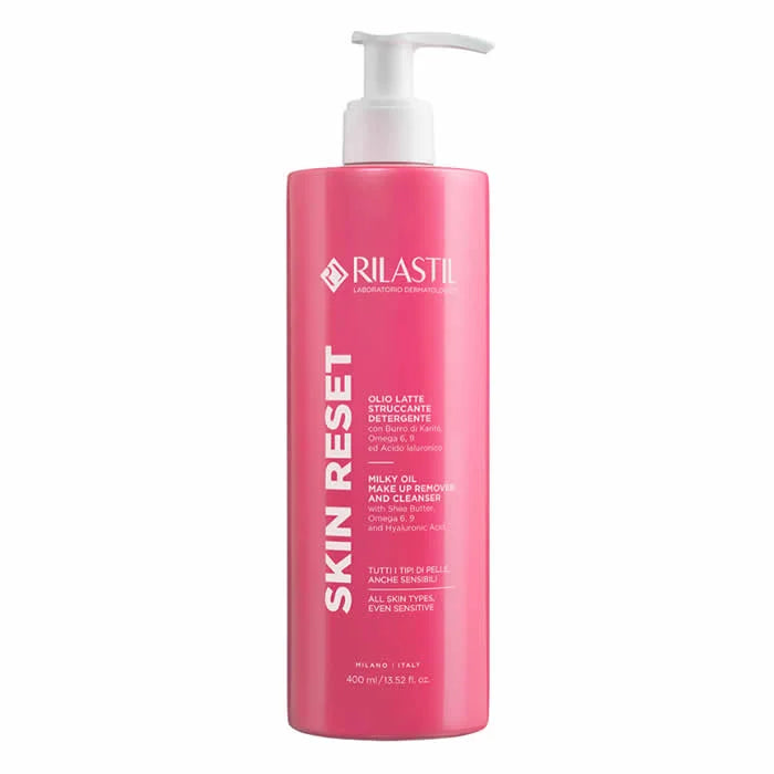 RILASTIL Skin Reset Milky Oil Make Up Remover and Cleanser 400ml