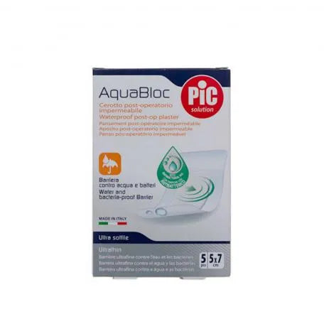 PIC Aqua Bloc wasserfester Wundverband 5x7 cm