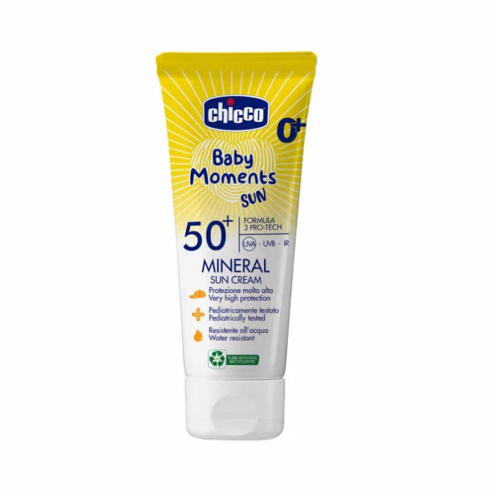 CHICCO Baby Moments Mineral Sun Cream SPF50+ 75ml