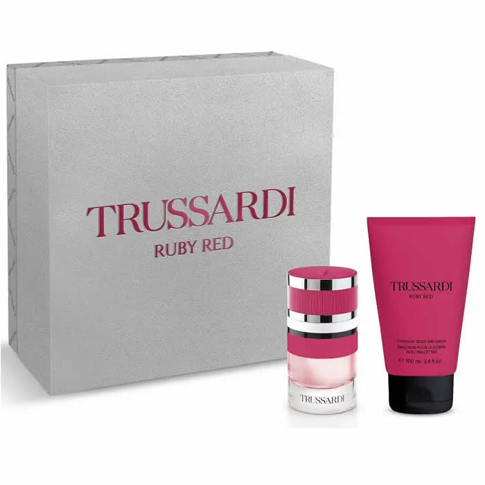 Trussardi Ruby Red Eau De Perfume Spray 60ml Set 2 Artikel
