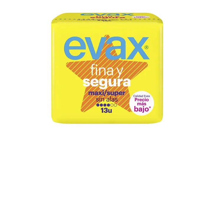 EVAX Fine and Safe Maxi Slipeinlagen 13 Stück Verpackung