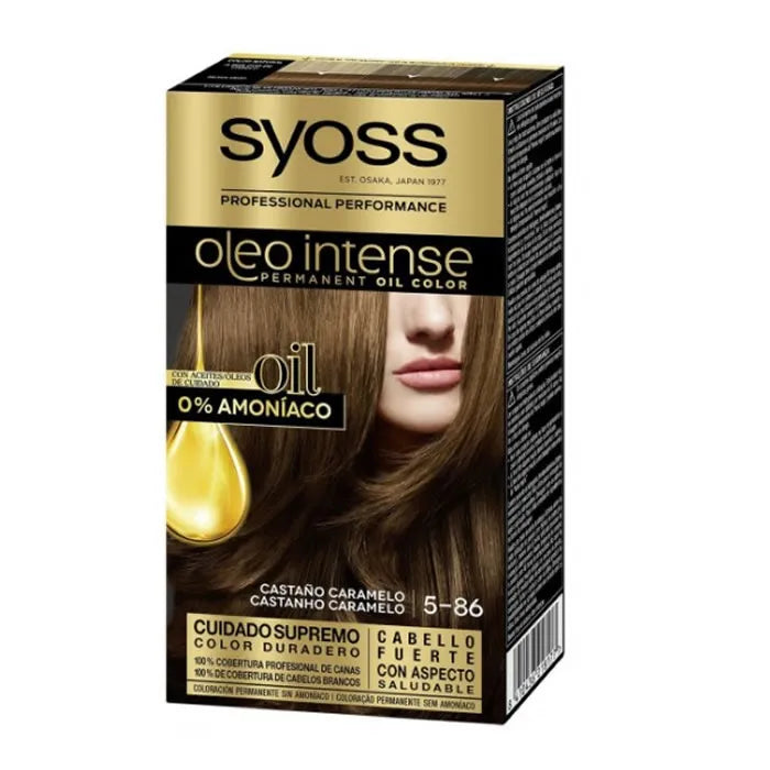 SYOSS Oleo Intense Permanente Haarfarbe 5-86 Caramel Brown