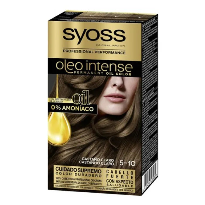 SYOSS Oleo Intense Permanente Haarfarbe 5-10 Hellbraun Verpackung
