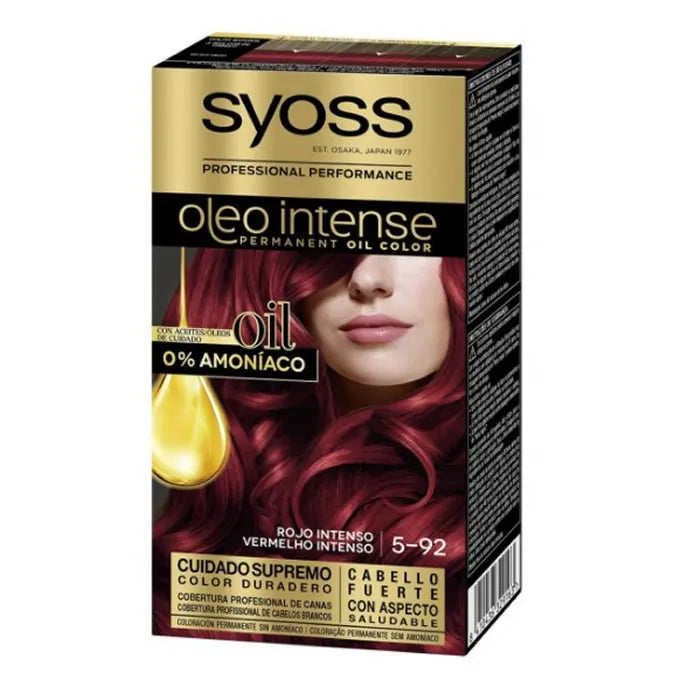 SYOSS Oleo Intense Permanente Haarfarbe 5-92 Intense Red Verpackung