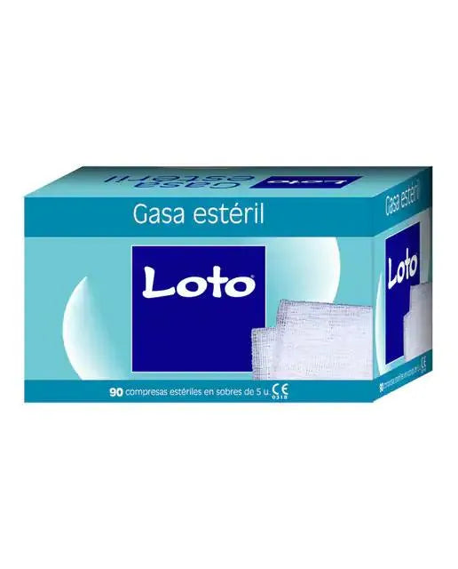 INDASEC Loto Gasa Hidrófila 100% Baumwolle 90 Stück