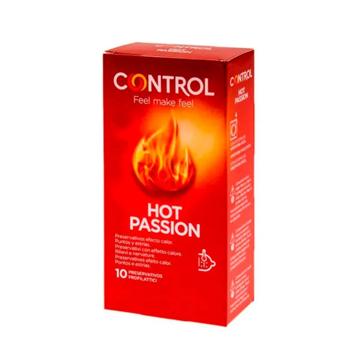 CONTROL Hot Passion Kondome mit Erwärmungseffekt Packung mit 10 Stück