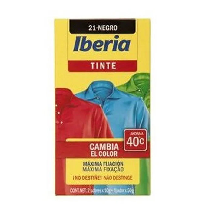 IBERIA Clothes Dye Schwarz Nº21 zur Textilfärbung