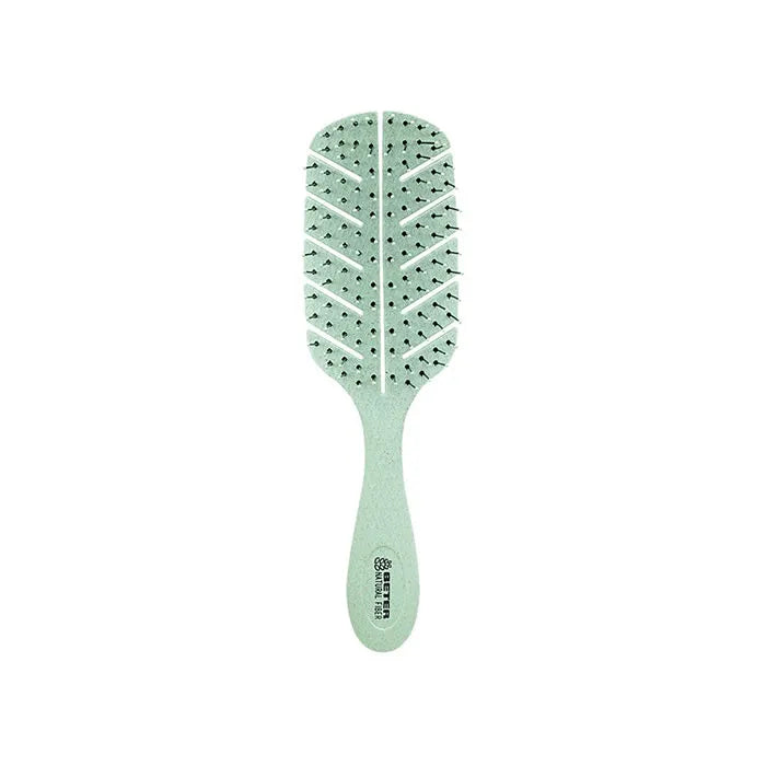 Beter Detangling Natural Fiber Hair Brush Grün