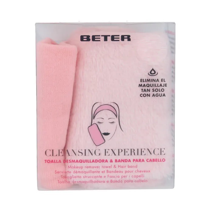 BETER Cleansing Experience Makeup Remover Towel & Hair Band