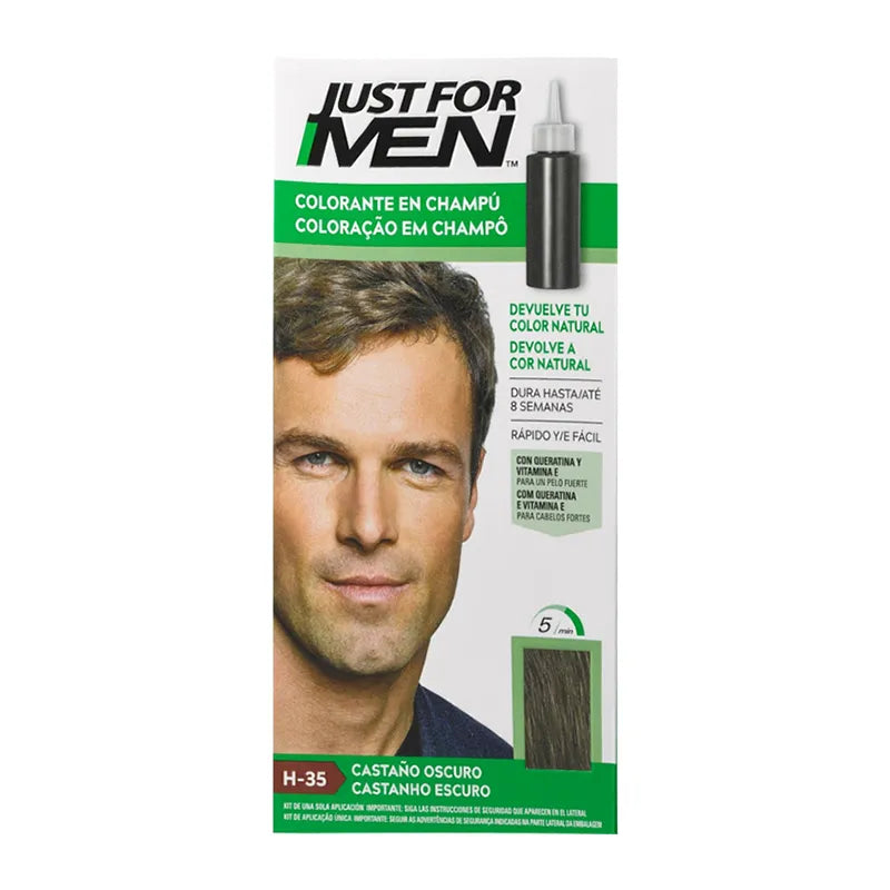JUST FOR MEN Dark Brown Colouring Shampoo 250 ml