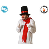 Verkleidung für Erwachsene Schneemann Weiß Einheitsgröße (4 Stück)