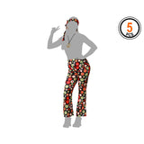 Verkleidung für Erwachsene Hippie (4 Stück)