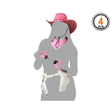 Verkleidung für Erwachsene Cowgirl Cowboy Einheitsgröße (4 Stück)